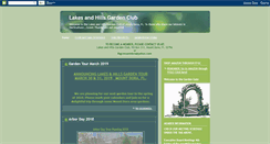 Desktop Screenshot of lakesandhillsgardenclub.com