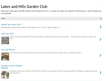 Tablet Screenshot of lakesandhillsgardenclub.com
